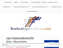 Tablet Screenshot of krekenlopers.be